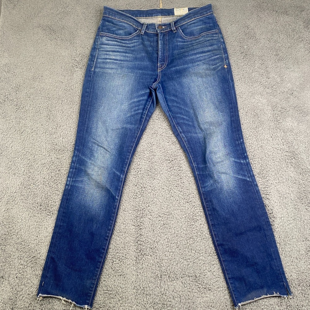 Imogene + Willie Jeans Special Edition Size 29 (32x28) Dark Wash Blue Raw Hem